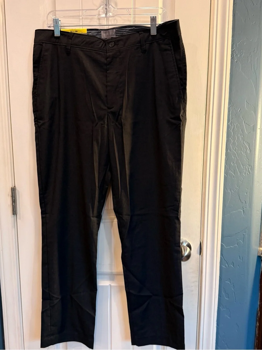 Ted Baker Men’s Straight Fit Dress Pants Black 32x30 NWT Flat Front